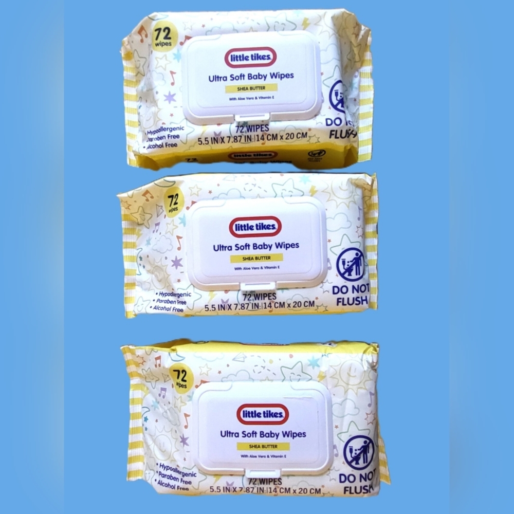 NWT 》3×《 LITTLE TIKES ULTRA SOFT BABY WIPES 72ct PACKS! - Picture 16 of 16